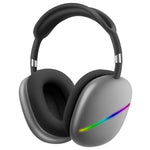 AKZ MAX10 頭戴式 RGB 無線藍牙音樂耳機附麥克風，支援 TF 卡