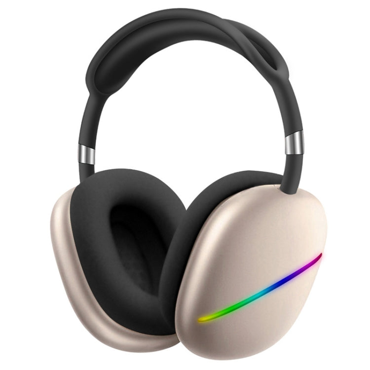 AKZ MAX10 頭戴式 RGB 無線藍牙音樂耳機附麥克風，支援 TF 卡