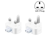 2 件裝 XJ01 電源適配器 適用於 iPad 10W 12W 充電器及 MacBook 系列充電器，英國插頭，英國插頭