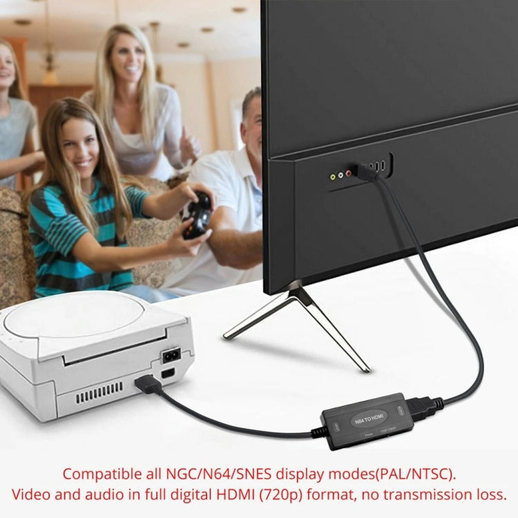 1080P N64轉HDMI數位類比轉換器視訊線轉接器，1080P轉接器