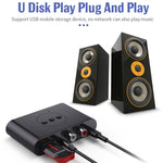 B21 藍牙 5.0 音頻接收器 AUX RCA 輸出 U 盤播放