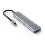 7合1 HDMI+SD/TF+USB2.0x2+USB3.0+PD轉Type-C集線器擴充座，7合1擴充座