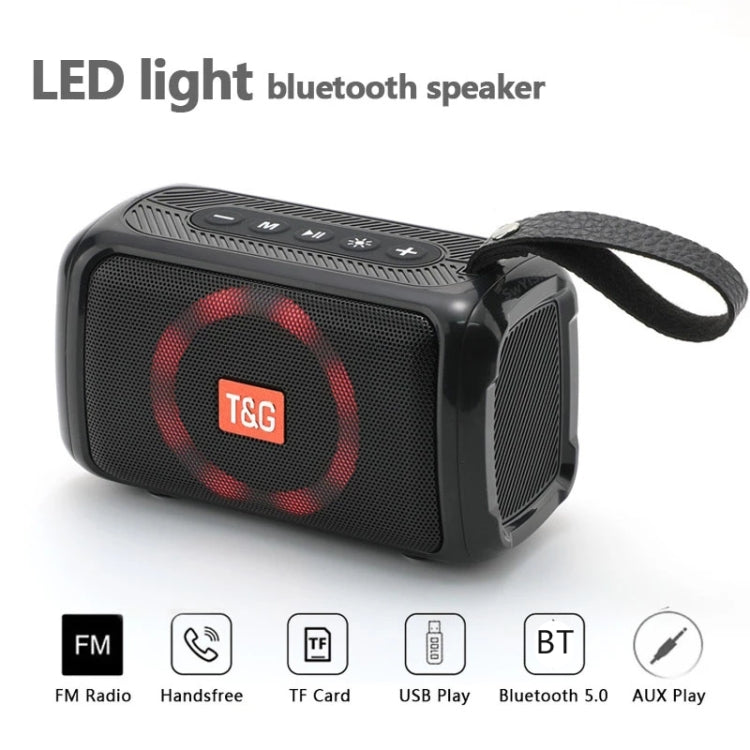 T&G TG193 便攜藍牙喇叭 LED 燈防水戶外低音炮，支援 TF 卡/FM 收音機/AUX