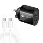 40W 雙口 PD / Type-C 快充充電器，附 Type-C 轉 Type-C 數據線，英規插頭，英規插頭 + Type-C 轉 Type-C 線