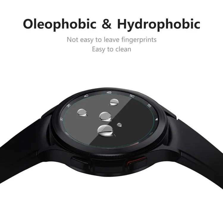 適用於 Samsung Galaxy Watch4 Classic 46mm ENKAY Hat-Prince 水晶螢幕保護貼 防刮手錶貼膜，1 片裝，2 片裝