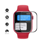 ENKAY Hat-Prince 機殼友好型 3D 全螢幕 PET 曲面熱彎高清保護膜，適用於 Apple Watch Series 9 / 8 / 7 45mm，1 片裝 適用於 Apple Watch Series 7 45mm，2 片裝 適用於 Apple Watch Series 7 45mm，5 片裝 適用於 Apple Watch Series 7 45mm