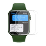 ENKAY Hat-Prince 機殼友好型 3D 全螢幕 PET 曲面熱彎高清保護膜，適用於 Apple Watch Series 9 / 8 / 7 45mm，1 片裝 適用於 Apple Watch Series 7 45mm，2 片裝 適用於 Apple Watch Series 7 45mm，5 片裝 適用於 Apple Watch Series 7 45mm