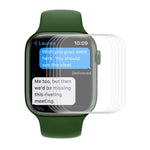ENKAY Hat-Prince 機殼友好型 3D 全螢幕 PET 曲面熱彎高清保護膜，適用於 Apple Watch Series 9 / 8 / 7 45mm，1 片裝 適用於 Apple Watch Series 7 45mm，2 片裝 適用於 Apple Watch Series 7 45mm，5 片裝 適用於 Apple Watch Series 7 45mm