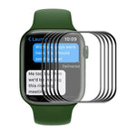 ENKAY Hat-Prince 機殼友好型 3D 全螢幕 PET 曲面熱彎高清保護膜，適用於 Apple Watch Series 9 / 8 / 7 45mm，1 片裝 適用於 Apple Watch Series 7 45mm，2 片裝 適用於 Apple Watch Series 7 45mm，5 片裝 適用於 Apple Watch Series 7 45mm