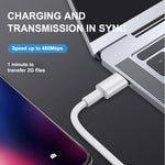 PD20W USB-C / Type-C 轉 8 Pin PD 快充同步數據線，適用 iPhone 13 / 12 系列，1米，1.5米，2米