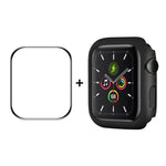 ENKAY Hat-Prince PC 框架 + 全覆蓋 PMMA 高清螢幕保護膜，適用於 Apple Watch Series 7 45mm