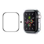 ENKAY Hat-Prince PC 框架 + 全覆蓋 PMMA 高清螢幕保護膜，適用於 Apple Watch Series 7 45mm