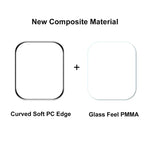 ENKAY Hat-Prince PC 框架 + 全覆蓋 PMMA 高清螢幕保護膜，適用於 Apple Watch Series 7 45mm