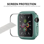 ENKAY Hat-Prince PC 框架 + 全覆蓋 PMMA 高清螢幕保護膜，適用於 Apple Watch Series 7 45mm