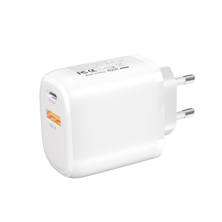 CS-20W 迷你便攜 PD3.0 + QC3.0 雙埠快速充電器，充電器