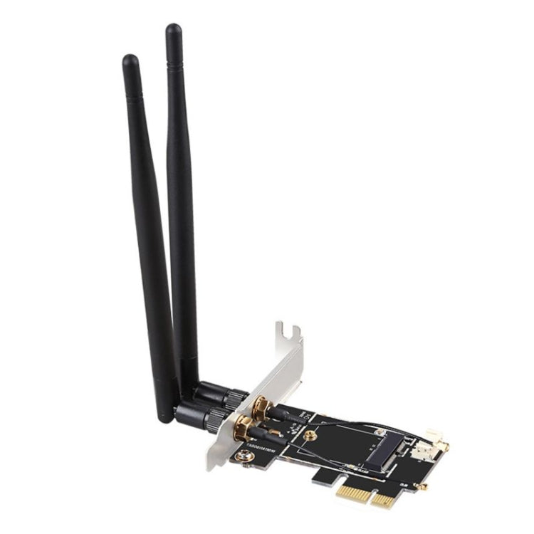 TXB001 PCIE-1X卡轉NGFF-Ekey雙天線轉接器