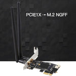 TXB001 PCIE-1X卡轉NGFF-Ekey雙天線轉接器