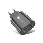 002 40W 雙埠 PD / Type-C 快速充電器，適用 iPhone / iPad 系列，歐規插頭，歐規插頭