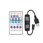 WS2812B USB 5V APP遠程控制藍牙音樂控制器用於SK6812 WS2811 WS2812 LED燈條