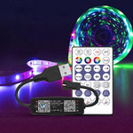 WS2812B USB 5V APP遠程控制藍牙音樂控制器用於SK6812 WS2811 WS2812 LED燈條