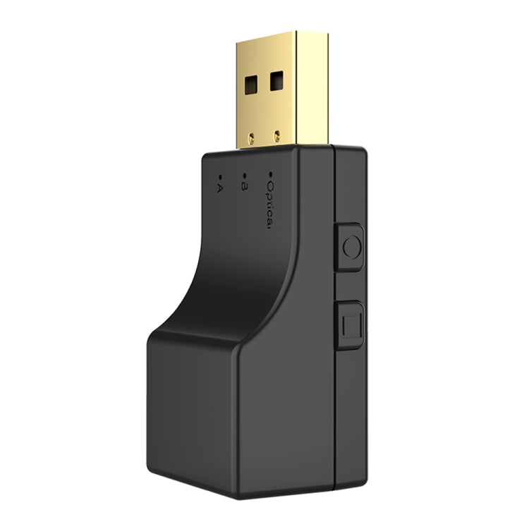 SW03 2 合 1 藍牙 5.0 音頻發射器 USB + SPDIF 低延遲光纖無線適配器，適用於電視、電腦