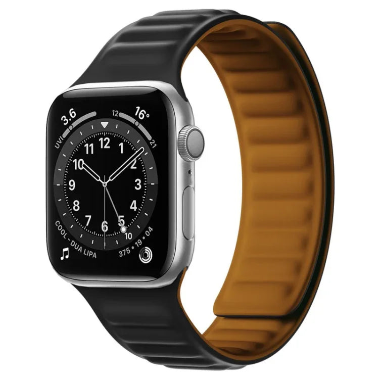矽膠磁吸錶帶，適用於 Apple Watch Series，7 41mm / 6&SE&5&4 40mm / 3&2&1 38mm，7 45mm / 6&SE&5&4 44mm / 3&2&1 42mm