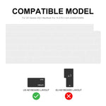 ENKAY 超薄軟TPU筆記型電腦鍵盤保護膜，適用於MacBook Air 13.6 2022/2024 A2681 (M2) / A3113 (M3)，版本：美規版、美規版、歐規版