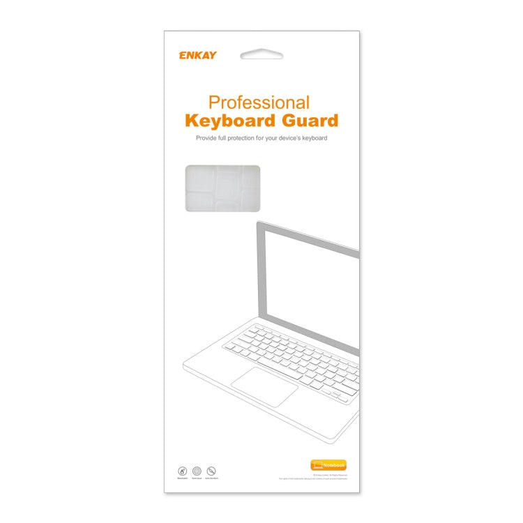 ENKAY 超薄軟TPU筆記型電腦鍵盤保護膜，適用於MacBook Air 13.6 2022/2024 A2681 (M2) / A3113 (M3)，版本：美規版、美規版、歐規版