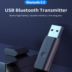 TX35 藍牙 5.2 發射器，一拖二 USB / AUX 雙輸出