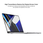 ENKAY 透明高清PET筆記型電腦螢幕保護貼，適用於MacBook Pro 14.2吋 A2442，MacBook Pro 16.2吋 A2485/A2880 2023