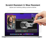 ENKAY 透明高清PET筆記型電腦螢幕保護貼，適用於MacBook Pro 14.2吋 A2442，MacBook Pro 16.2吋 A2485/A2880 2023