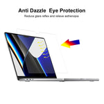 ENKAY 透明高清PET筆記型電腦螢幕保護貼，適用於MacBook Pro 14.2吋 A2442，MacBook Pro 16.2吋 A2485/A2880 2023