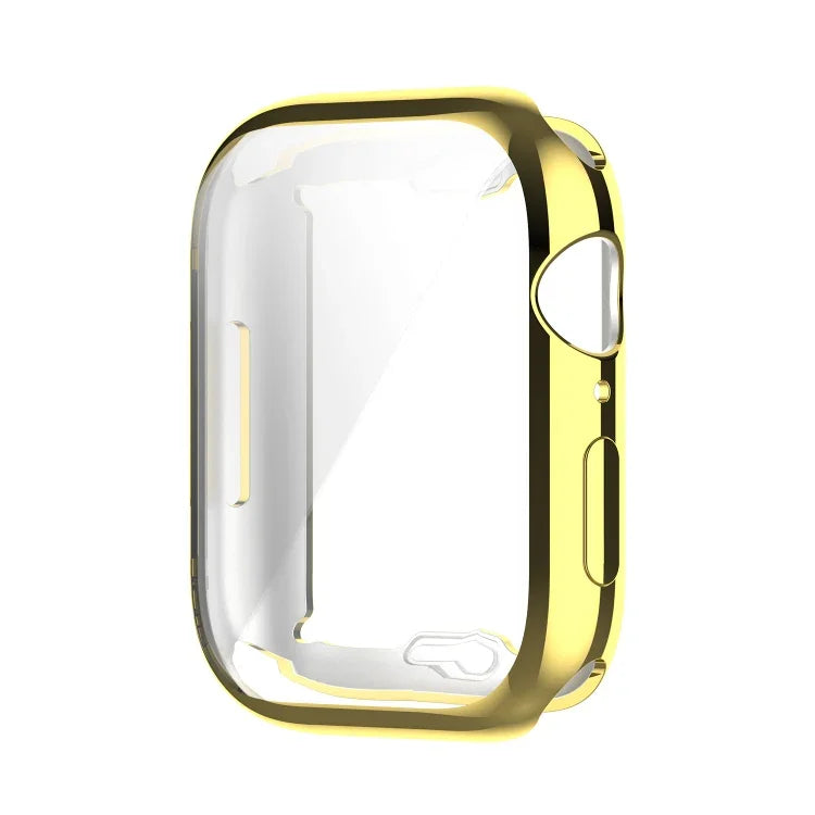 防震 TPU 全包覆保護殼附保護膜，適用於 Apple Watch Series 9 / 8 / 7 45mm，適用於 Apple Watch Series 9 / 8 / 7 41mm