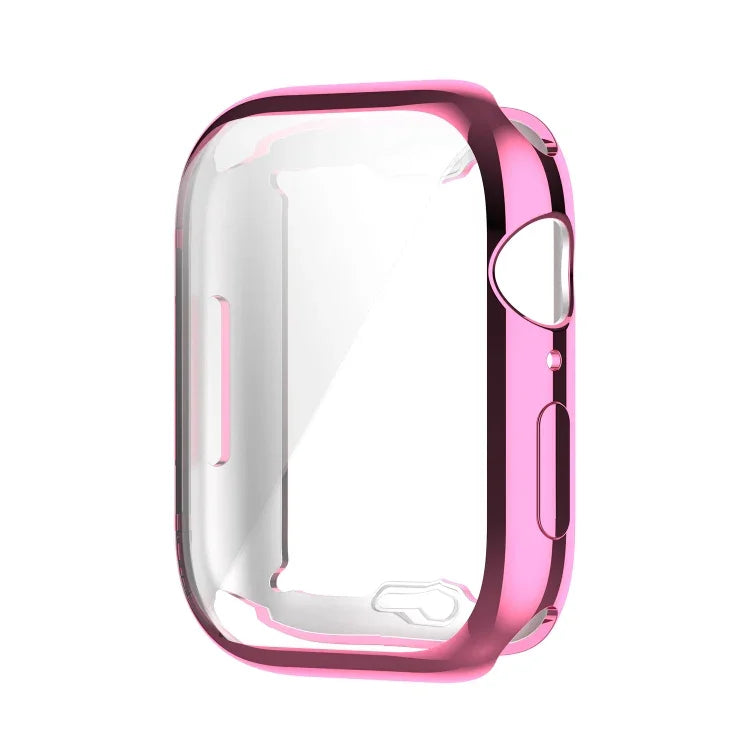 防震 TPU 全包覆保護殼附保護膜，適用於 Apple Watch Series 9 / 8 / 7 45mm，適用於 Apple Watch Series 9 / 8 / 7 41mm