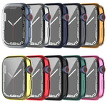 防震 TPU 全包覆保護殼附保護膜，適用於 Apple Watch Series 9 / 8 / 7 45mm，適用於 Apple Watch Series 9 / 8 / 7 41mm