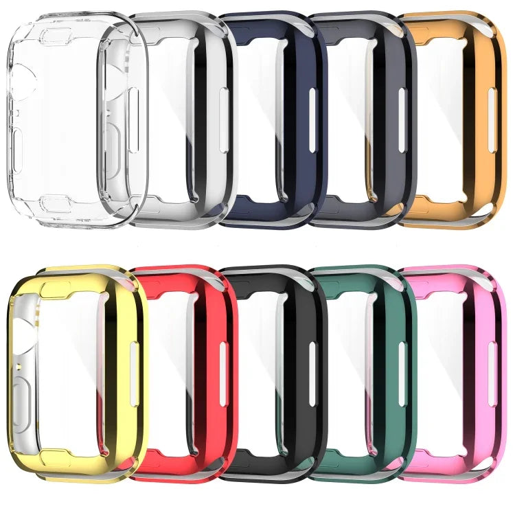 防震 TPU 全包覆保護殼附保護膜，適用於 Apple Watch Series 9 / 8 / 7 45mm，適用於 Apple Watch Series 9 / 8 / 7 41mm