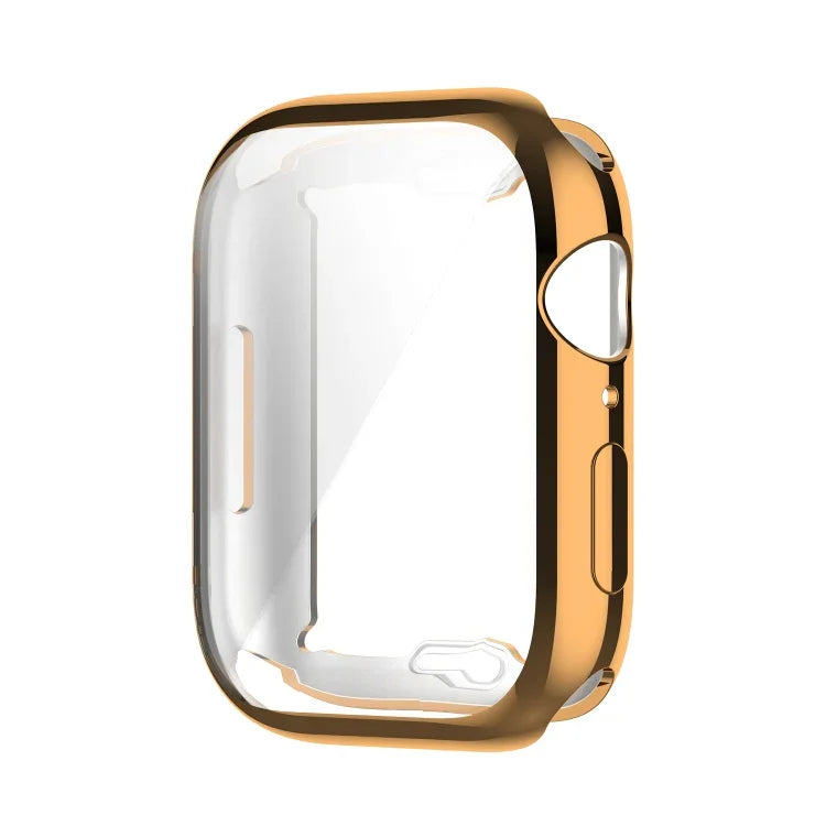 防震 TPU 全包覆保護殼附保護膜，適用於 Apple Watch Series 9 / 8 / 7 45mm，適用於 Apple Watch Series 9 / 8 / 7 41mm