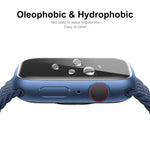 ENKAY Hat-Prince 3D 曲面邊緣全覆蓋全鋼化玻璃高清螢幕保護膜，適用於 Apple Watch Series 9 / 8 / 7 41mm，1 片裝，2 片裝，5 片裝，10 片裝