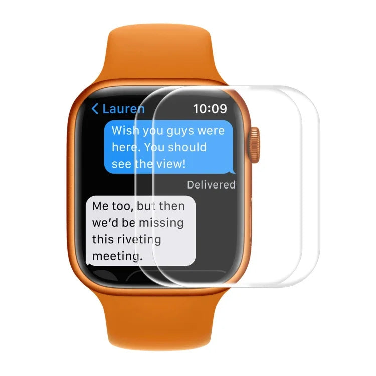 ENKAY Hat-Prince 3D 曲面邊緣全覆蓋全鋼化玻璃高清螢幕保護膜，適用於 Apple Watch Series 9 / 8 / 7 41mm，1 片裝，2 片裝，5 片裝，10 片裝