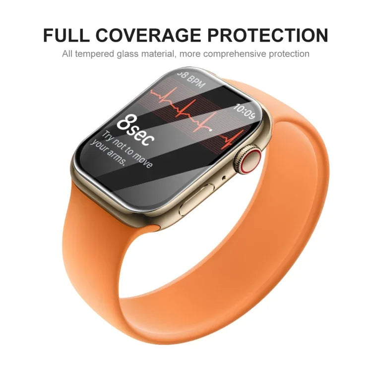 ENKAY Hat-Prince 3D 曲面全覆蓋全鋼化玻璃高清螢幕保護膜，適用於 Apple Watch Series 9 / 8 / 7 45mm，1 件裝，2 件裝，5 件裝，10 件裝