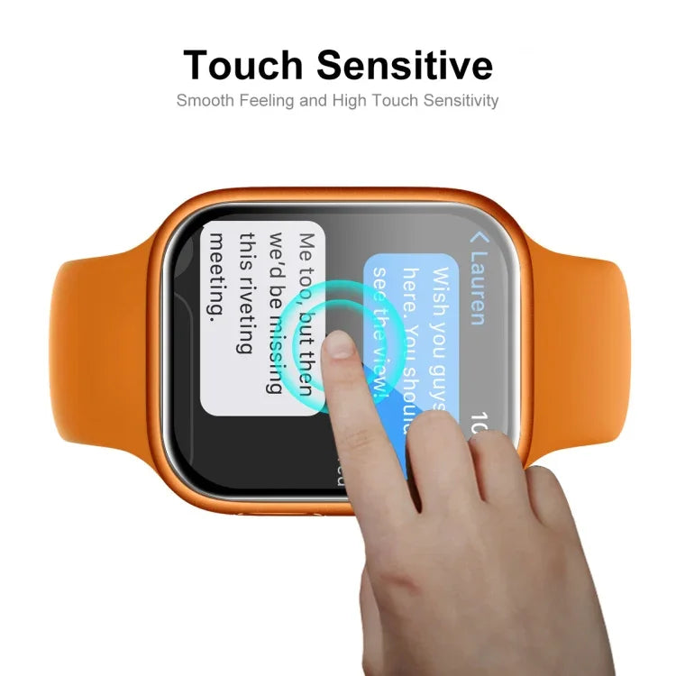 ENKAY Hat-Prince 3D 曲面全覆蓋全鋼化玻璃高清螢幕保護膜，適用於 Apple Watch Series 9 / 8 / 7 45mm，1 件裝，2 件裝，5 件裝，10 件裝
