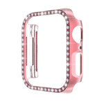 ENKAY Hat-Prince 電鍍 PC 鑽石錶殼 + 全覆蓋曲面 PET 螢幕保護膜，適用於 Apple Watch Series 7 45mm