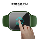 ENKAY Hat-Prince 電鍍 PC 鑽石錶殼 + 全覆蓋曲面 PET 螢幕保護膜，適用於 Apple Watch Series 7 45mm