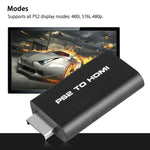 PS2 轉 HDMI 視頻轉換器，帶 3.5mm 輸出