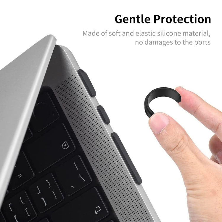 ENKAY Hat-Prince 矽膠防塵塞，適用於MacBook Air 13.6 2022/2024 A2681 (M2) / A3113 (M3)