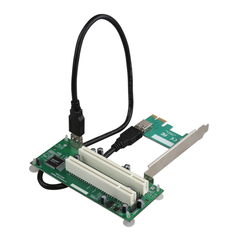 PCIe 轉雙 PCI 插槽轉接卡 USB 3.0 擴展卡