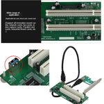 PCIe 轉雙 PCI 插槽轉接卡 USB 3.0 擴展卡