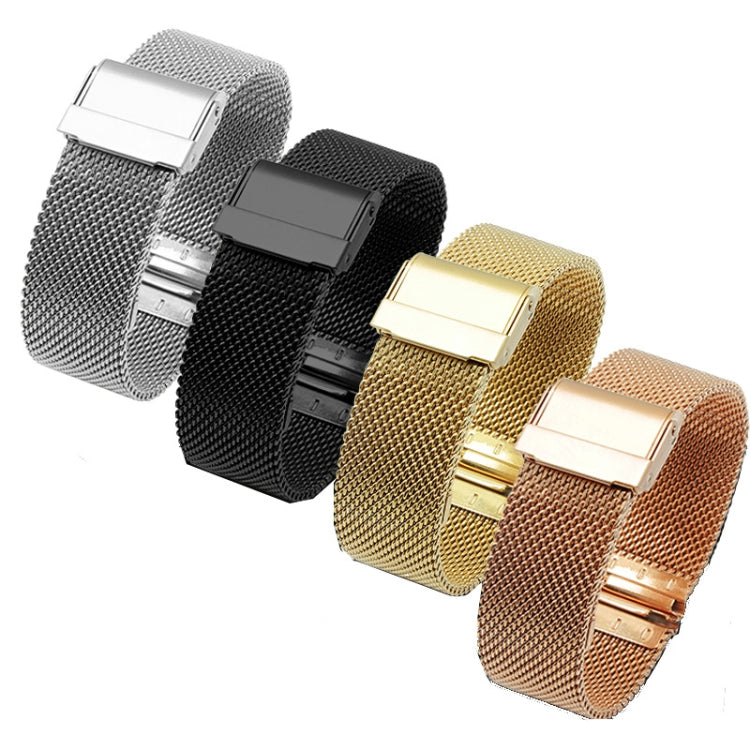 Stainless Steel Milan Double Insurance Buckle Watch Strap, For Huawei Watch GT 3 42mm, For Huawei Watch GT 2 42mm, For Huawei Watch 2, For Huawei Honor Watch ES