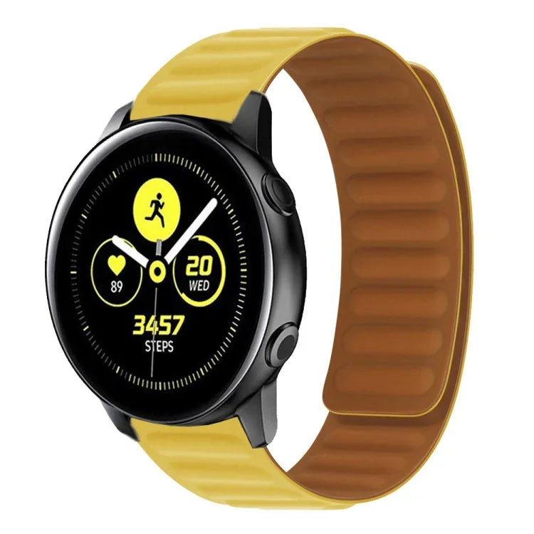 Silicone Magnetic Watch Strap, For Samsung Galaxy Watch 3 41MM R850, For Samsung Galaxy Gear Sport, For Samsung Galaxy Watch Active