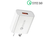 CA-25 QC3.0 USB 3A 手機快速充電器，澳規插頭，澳規插頭